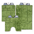 Bidet mat checkered green 50x60cm