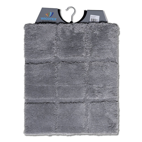 Tapis de bidet carré gris 50x60cm