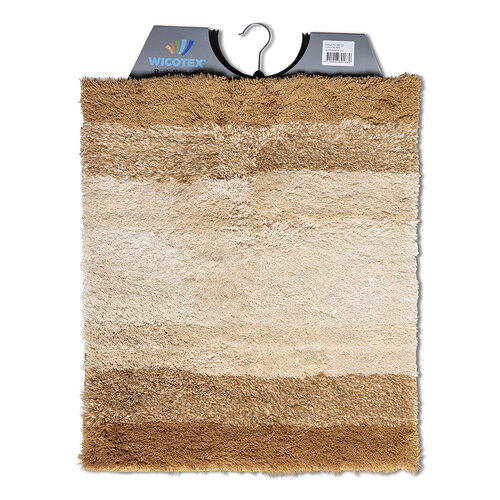 Tapis de bidet arc-en-ciel beige blanc 50x60cm