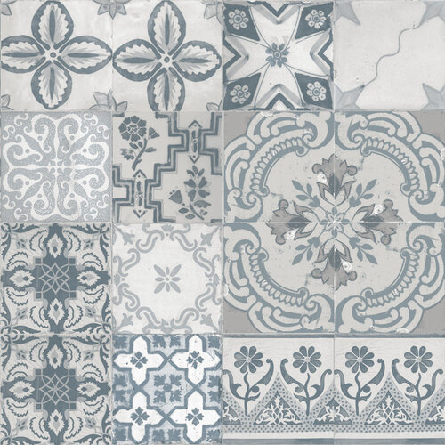 Oilcloth Piastrella Blue