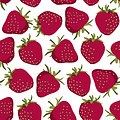 Wachstuch-Erdbeeren groß