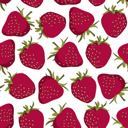 Oilcloth Strawberries large
