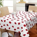 Oilcloth Poppies Red