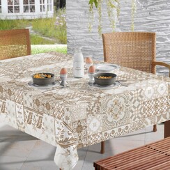 Toile cirée Piastrella Taupe