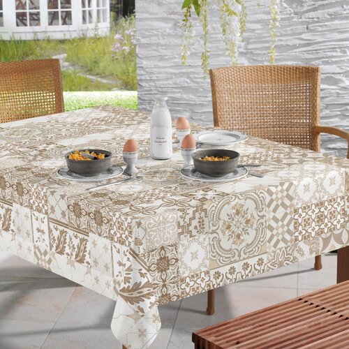 Toile cirée Piastrella Taupe