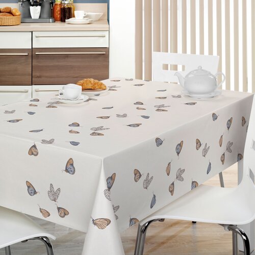 Oilcloth Papilia Butterflies Grey