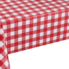 Wachstuch kariert Rot Picknick