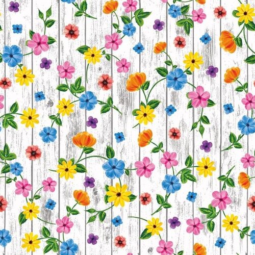 Toile cirée Mirella 200-A Fleurs d'été