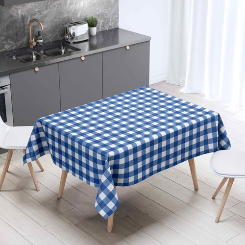 Toile cirée Mirella 84-D Plaid bleu 4cm large