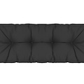Palettenkissen Basic comfort Wasserabweisendes Rückenkissen Schwarz 120x40x10/20cm