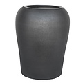 Flower pot Gibraltar Black 55x55x70cm Indoor and outdoor use Made of Stone