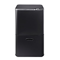 Poubelle Tex 60 litres Séparation des déchets 2 compartiments (33+27L) Noir avec filtre anti-odeurs