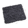 Ensemble de tapis de bain Excellent Anthracite à poils longs