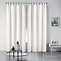 Curtains - Ready-made - With hanging loop - 140x260cm uni polyester white