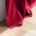 Curtains - Ready-made - With hanging loop 140x260cm uni polyester Red