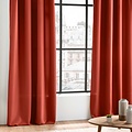 Wicotex Curtains - Ready-made - With hanging loop 140x260cm uni polyester Terracotta Orange