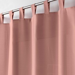 Gordijnen - Kant en klaar - Met ophanglus 140x260cm uni polyester Pink
