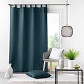 Wicotex Curtains - Ready-made - With hanging loop 140x260cm uni polyester Navy Blue