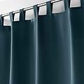 Wicotex Rideaux - confectionnés - avec oeillet de suspension 140x260cm uni polyester bleu marine