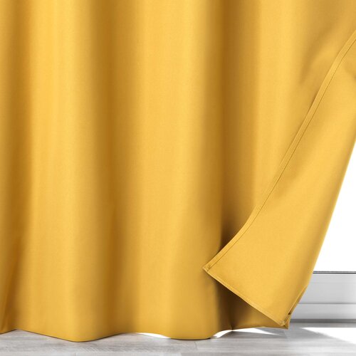 Curtains - Ready-made - With rings - Blackout - Obscure 140x260cm Yellow