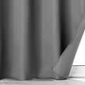 Rideaux - confectionnés - avec anneaux - occultant - obscur 140x260cm Gris