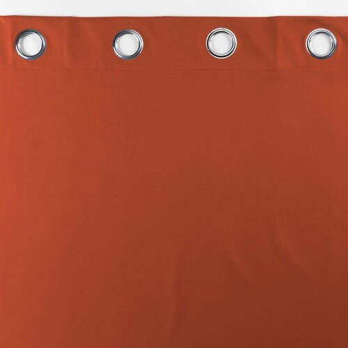 Vorhänge - Konfektioniert - Mit Ringen - Verdunkelung - Verdunkelbar 140x260cm Terracotta Orange