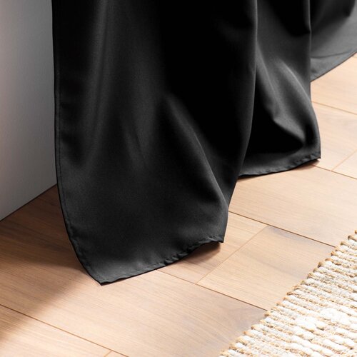 Vorhänge - Konfektioniert - Mit Ringen - 140x280cm Schwarz