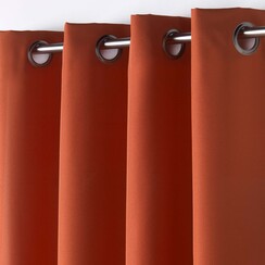Gordijnen - Kant en klaar - Met ringen - 140x280cm  Oranje