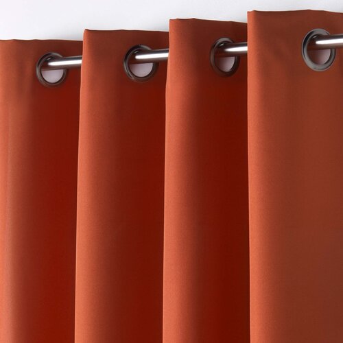Vorhänge - Konfektioniert - Mit Ringen - 140x280cm Orange