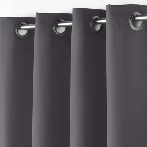 Vorhänge - Konfektioniert - Mit Ringen - 140x260cm Grau