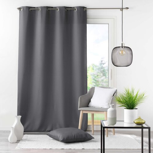 Curtains - Ready-made - With rings - 140x260cm Grey