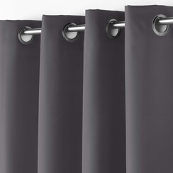 Vorhänge - Konfektioniert - Mit Ringen - 140x280cm Grau