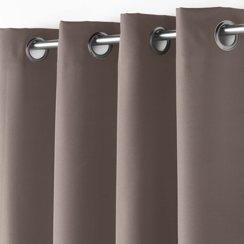 Vorhänge - Konfektioniert - Mit Ringen - 140x260cm Taupe
