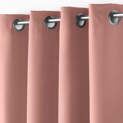 Curtains - Ready-made - With rings - 140x280cm Pink