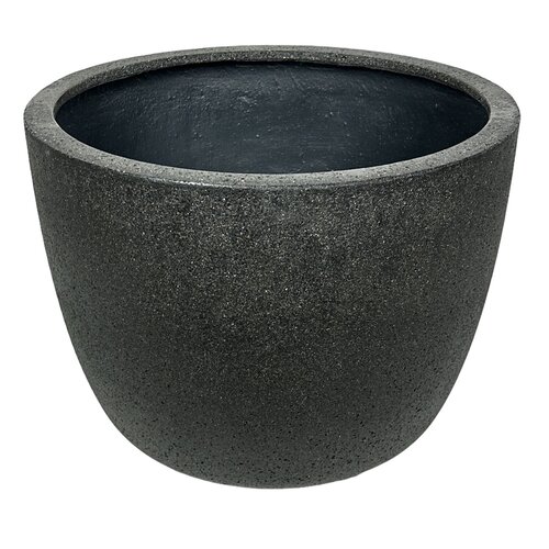 Flower pot Colos Black 66x66x50cm Indoor and outdoor use Made of Stone