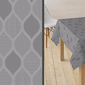 Gecoat tafeltextiel Karen grijs