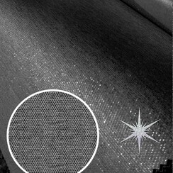 Textiles de table enduits Lurex - Noir