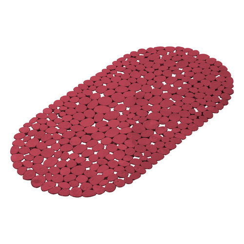 Wicotex Bath mat - Anti-slip for bath - Raspberry red 36x69cm