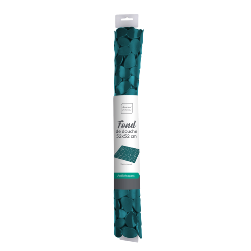 Wicotex Tapis de douche - Antidérapant pour la douche Bleu-vert 52x52cm