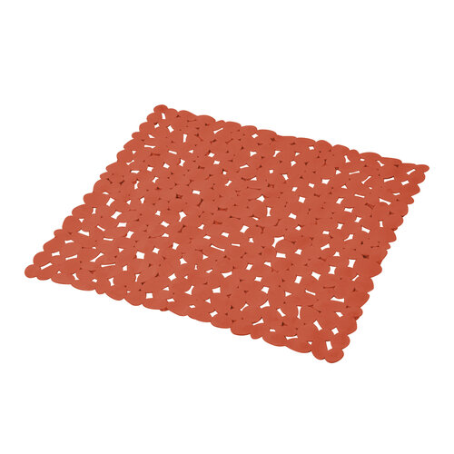 Wicotex Shower mat - Anti-slip for shower Terracotta 52x52cm