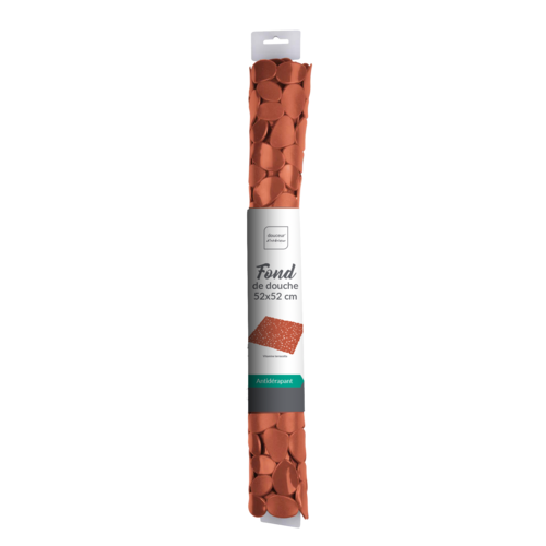 Wicotex Douchemat - Antislip voor douche Terracotta 52x52cm