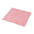 Wicotex Tapis de douche - Antidérapant pour la douche Rose 52x52cm