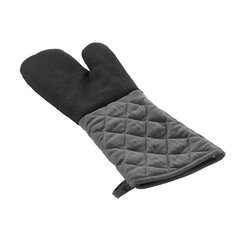 Ovenhandschoen 40x18 cm zwart-grijs