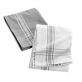 Tea towels 50x70cm Grey 2 pcs Recycled Cotton