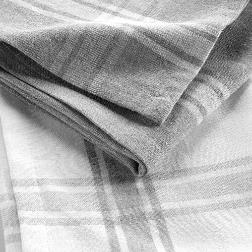 Torchons 50x70cm Gris 2 pcs Coton recyclé