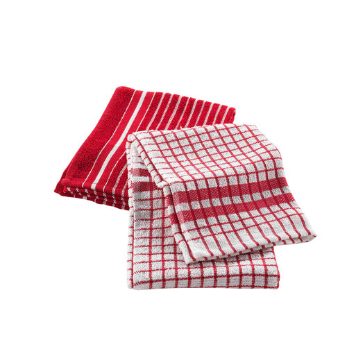 Kitchen towel 50x70cm Red 2 pcs Terry Classico