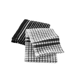 Kitchen towel  50x70cm Black 2 pieces Terry Classico Available in sets of 6