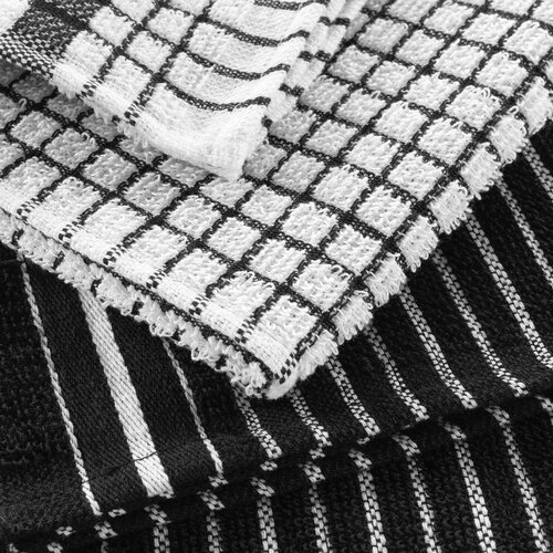 Küchentuch  50 x 70 cm, schwarz, 2 Stück, Terry Classico, bestellbar in 6er-Sets