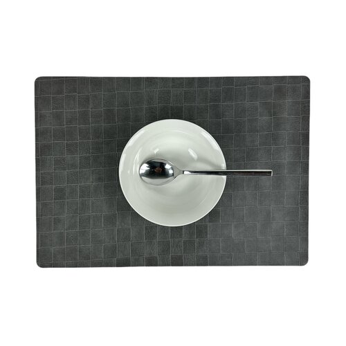 Sets de table Nilo Polyline Grey ORDINANCE MINIMALE 12 pièces