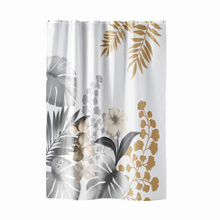 Shower curtain 180x200 textile Kelly white